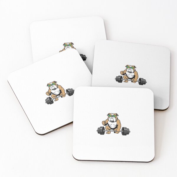 Item preview, Cool Gym Bulldog - Muscle English Bulldog Deadlift designed and sold by VibeLab3.