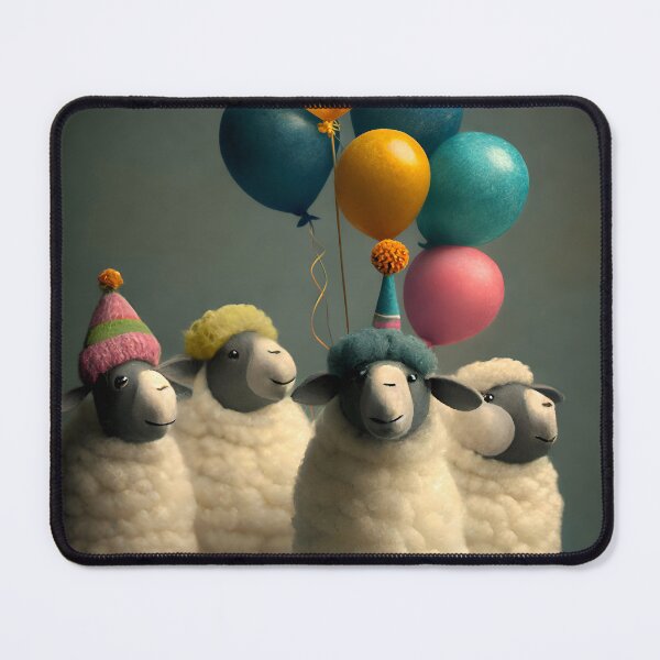 Item preview, Sheep 3rd Birthday Card – Cute Farm Animal Birthday Illustration designed and sold by TringTringCards.