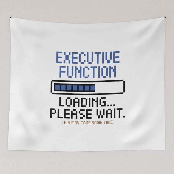 Item preview, Executive Dysfunction Loading Bar - Retro 8-Bit AuDHD Tee designed and sold by wyrddifferent.