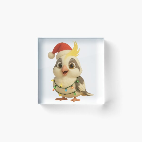 Item preview, Christmas Pied Cockatiel  designed and sold by Sillytoe.