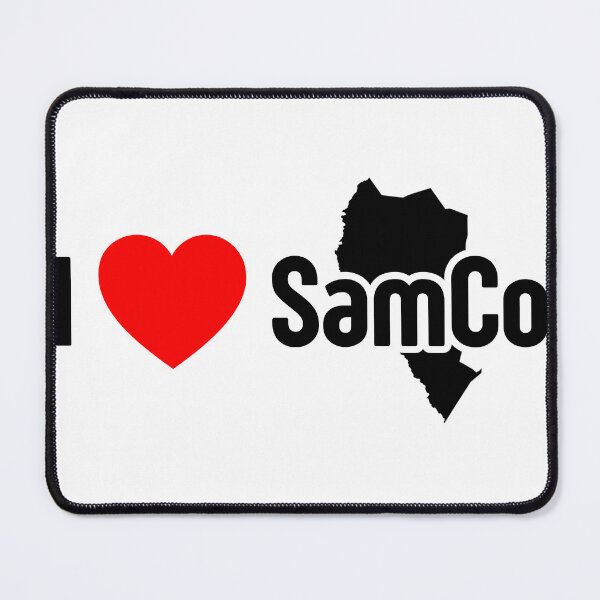Item preview, I Love SamCo | Sampson County NC Map Outline designed and sold by raynmandesigns.