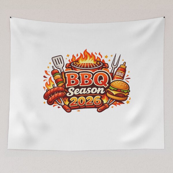 Item preview, BBQ Season Festival Grill Party Design designed and sold by Combat Skies.