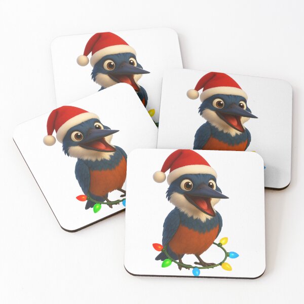 Item preview, Christmas Ringed Kingfisher  designed and sold by Sillytoe.