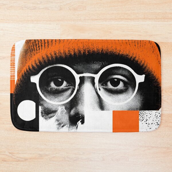 Item preview, Man with orange hat and glasses designed and sold by anytka.