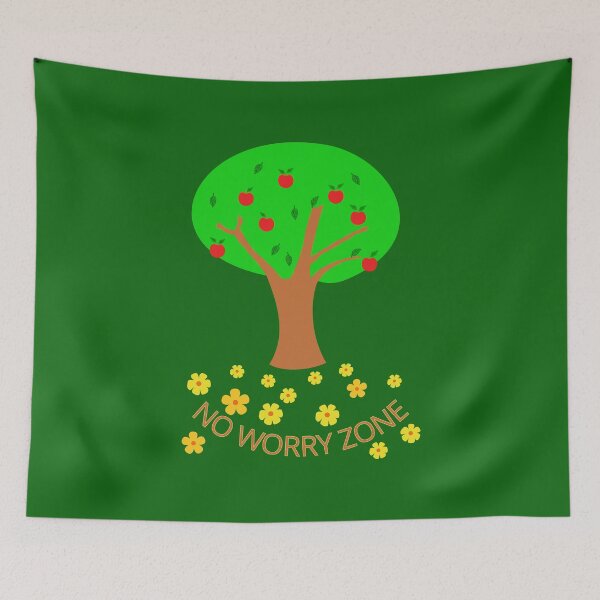 Item preview, Peaceful Apple Tree No Worry Zone designed and sold by Laanas55.