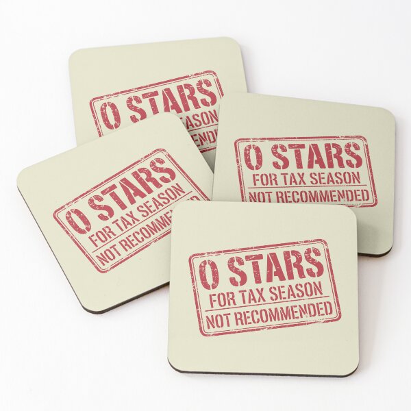 Item preview, Internal Revenue Misery Zero Stars Funny Tax Quote designed and sold by GrafTeesLab.