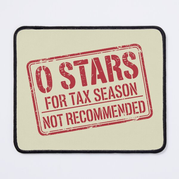 Item preview, Internal Revenue Misery Zero Stars Funny Tax Quote designed and sold by GrafTeesLab.