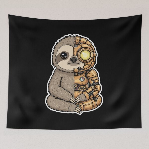 Item preview, Lazy Cyborg Steampunk Golden Mechanic designed and sold by PixelStudioBe.