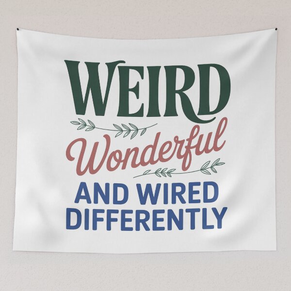 Item preview, Weird Wonderful And Wired Differently - Neurodivergent Pride designed and sold by wyrddifferent.