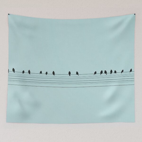 Item preview, City birds on power lines designed and sold by anytka.