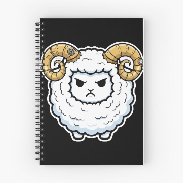 Item preview, Steampunk Ram Sheep with Mechanical Horns designed and sold by PixelStudioBe.