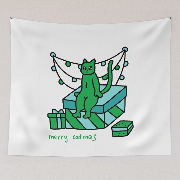 Item preview, Merry Catmas Funny Cat Christmas designed and sold by Baby-Care.
