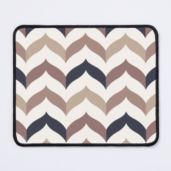 Item preview, Khaki Navy Blue Soft Mauve White Chevron Pattern designed and sold by burbankdesigns.