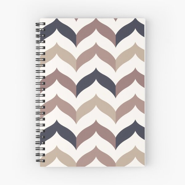 Item preview, Khaki Navy Blue Soft Mauve White Chevron Pattern designed and sold by burbankdesigns.