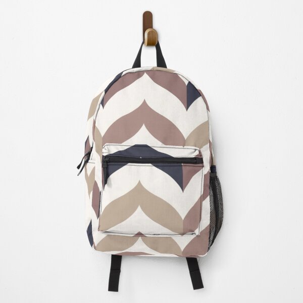 Item preview, Khaki Navy Blue Soft Mauve White Chevron Pattern designed and sold by burbankdesigns.