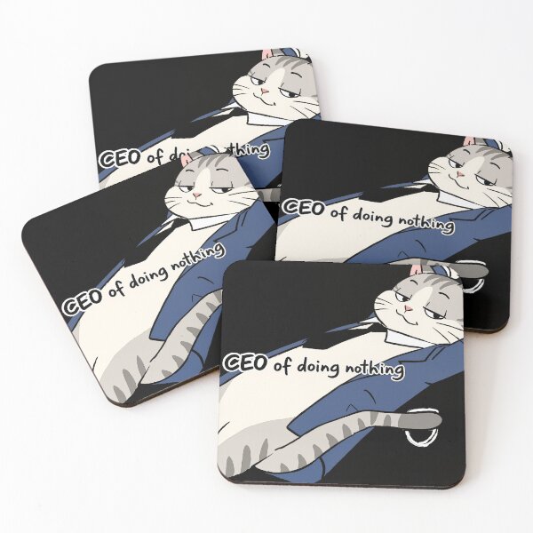 Item preview, Cat CEO of Doing Nothing Funny Meme designed and sold by EpicBoing.