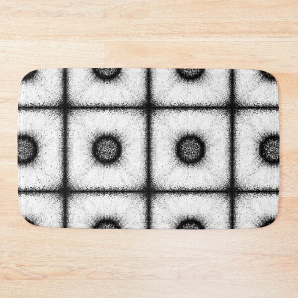 Item preview, Pattern of "Poof" tile in the white and black designed and sold by Cherevan.