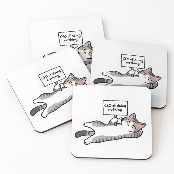 Item preview, Cat CEO of Doing Nothing Funny Meme designed and sold by EpicBoing.
