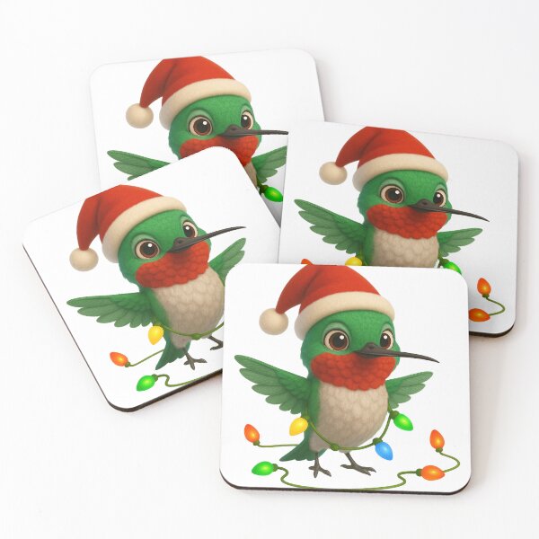 Item preview, Christmas Ruby-Throated Hummingbird  designed and sold by Sillytoe.