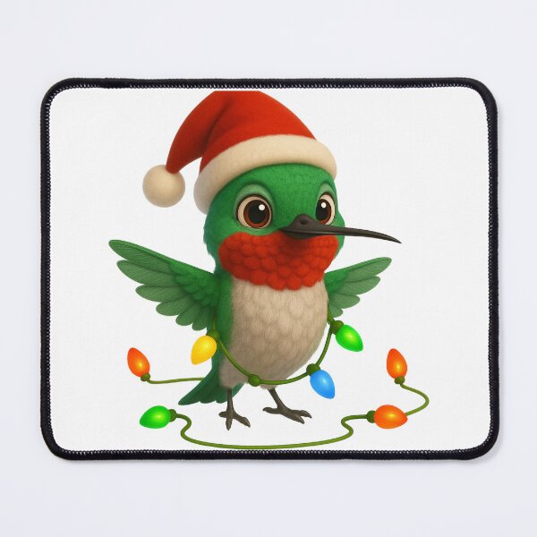 Item preview, Christmas Ruby-Throated Hummingbird  designed and sold by Sillytoe.