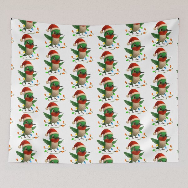 Item preview, Christmas Ruby-Throated Hummingbird  designed and sold by Sillytoe.