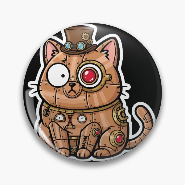 Item preview, Steampunk Automaton Cat, Copper and Gears designed and sold by PixelStudioBe.