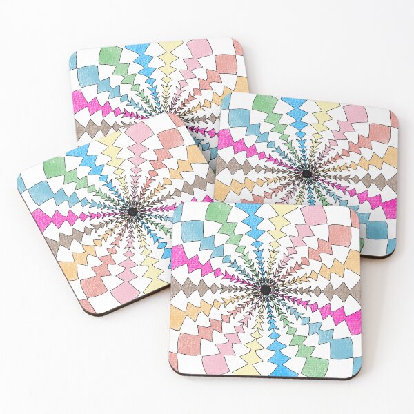 Item preview, Abstract Kaleidoscope Spiral Pattern – Psychedelic Geometric Mandala designed and sold by Blupunk.