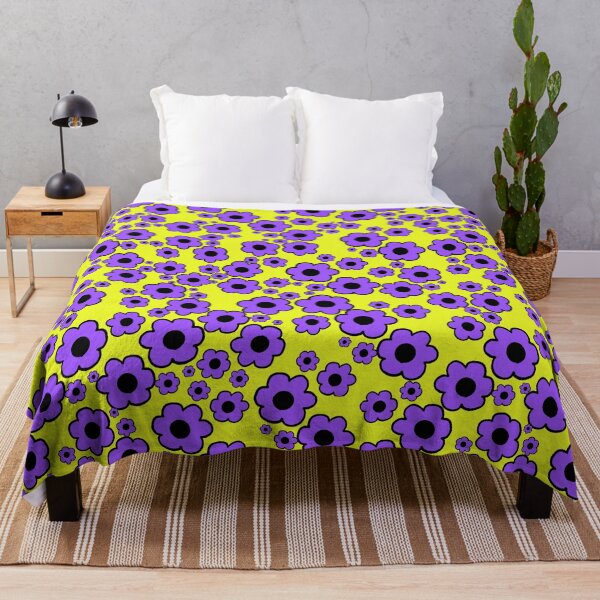 Item preview, Groovy Purple Daisy Seamless Pattern designed and sold by simpleyetcanva.