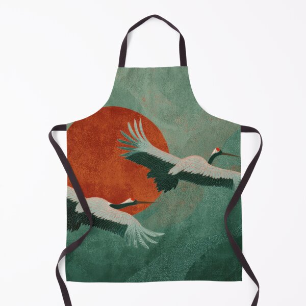 Item preview, Cranes fly across a red sun designed and sold by anytka.