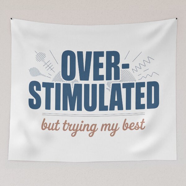 Item preview, Sensory Overload - Overstimulated AuDHD Graphic Tee designed and sold by wyrddifferent.