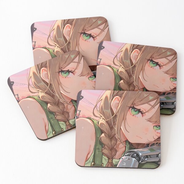 Item preview, JUNO: Extreme Close Up Face Profile | Cute Solarpunk Anime Girl designed and sold by Sytrics.