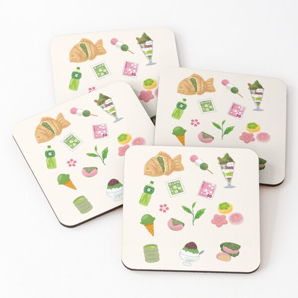 Item preview, Japanese Desserts Matcha Set designed and sold by Keeping Art Heavenly.