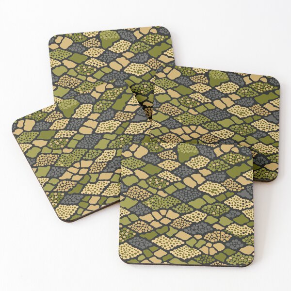 Item preview, Mangshan Pit Viper Camouflage Scale Pattern designed and sold by WildlifeInc.
