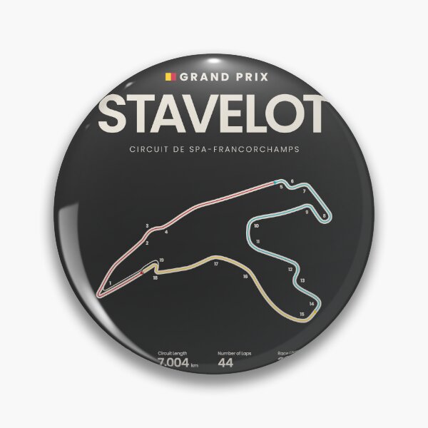 Item preview, Circuit de Spa Francorchamps | Belgian Grand Prix Motorsports Circuit Map designed and sold by aio.
