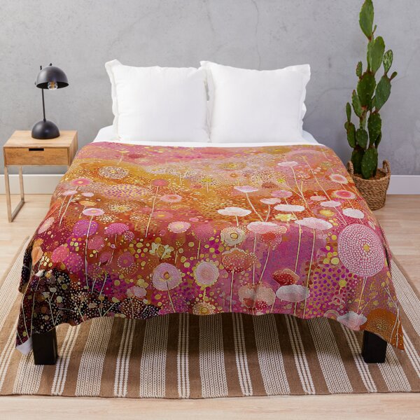 Item preview, Floral Pink Wildflower Landscape designed and sold by Neika Shimm Designs.