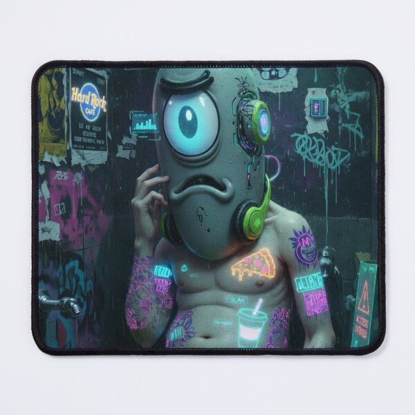 Item preview, “PLANKTON POWER‑UP PANIC — UNDERGROUND GIG LIVE FOREVER (MICRO‑MENACE EDITION)” designed and sold by Print Fiction.