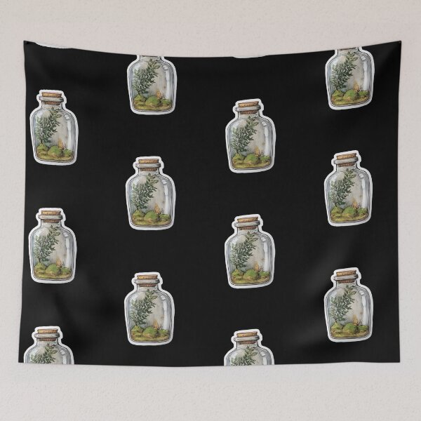 Item preview, Vintage Watercolor Fern Terrarium designed and sold by kndzxf.