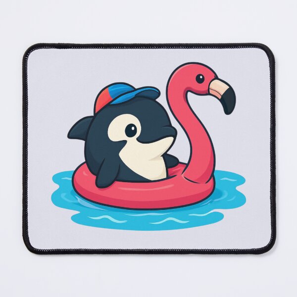 Item preview, Orca Whale and Ping Flamingo designed and sold by Animal Aura Studio.