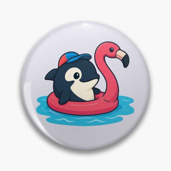 Item preview, Orca Whale and Ping Flamingo designed and sold by Animal Aura Studio.