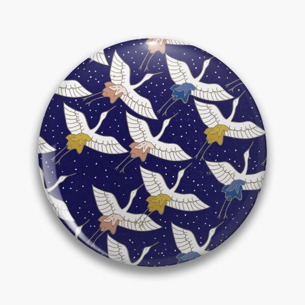 Item preview, Asian Art Flying Birds In Midnight Blue Sky designed and sold by DEC02.