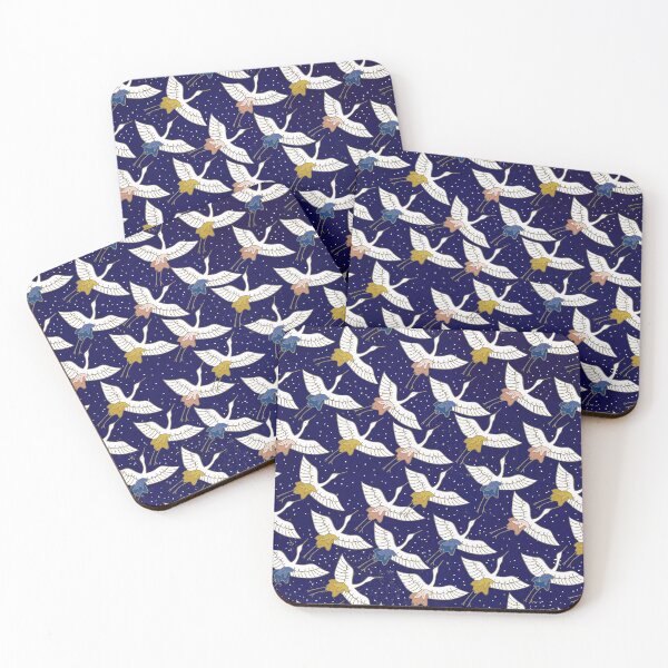 Item preview, Asian Art Flying Birds In Midnight Blue Sky designed and sold by DEC02.