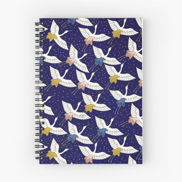Item preview, Asian Art Flying Birds In Midnight Blue Sky designed and sold by DEC02.