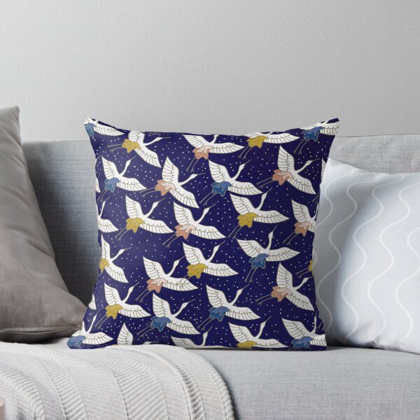 Item preview, Asian Art Flying Birds In Midnight Blue Sky designed and sold by DEC02.
