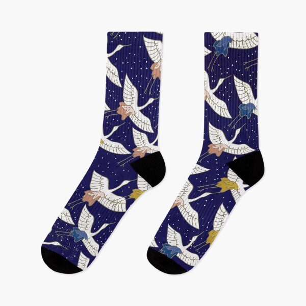 Item preview, Asian Art Flying Birds In Midnight Blue Sky designed and sold by DEC02.