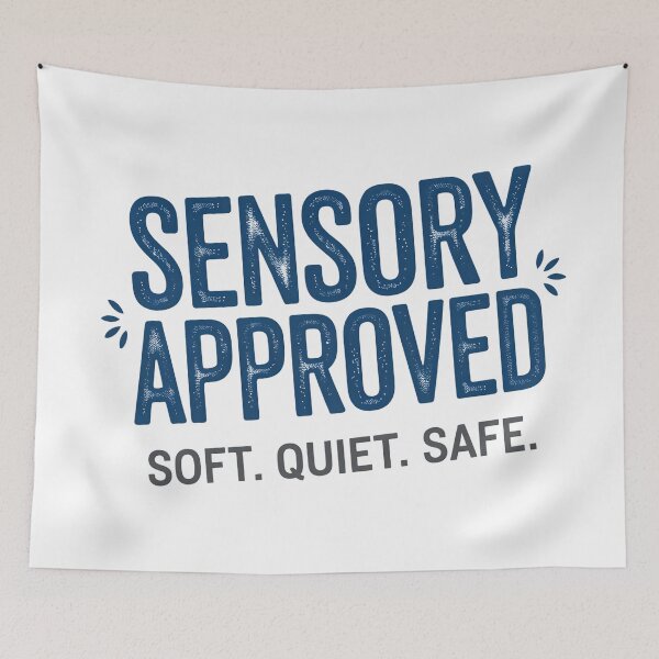 Item preview, Sensory Friendly - Neurodivergent Safe Space Typography designed and sold by wyrddifferent.