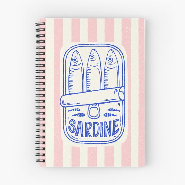 Item preview, Retro Tinned Sardine Mediterranean Coastal designed and sold by MariePopPrints.