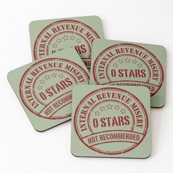 Item preview, Internal Revenue Misery Zero Stars Funny Tax Quote designed and sold by GrafTeesLab.