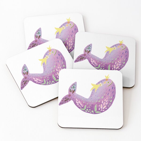 Item preview, Whimsical  whale under the sea illustration designed and sold by FaliushART.