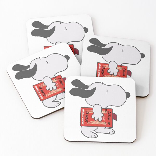Item preview, snoopy reading crying in h mart designed and sold by liveawhimsylife.