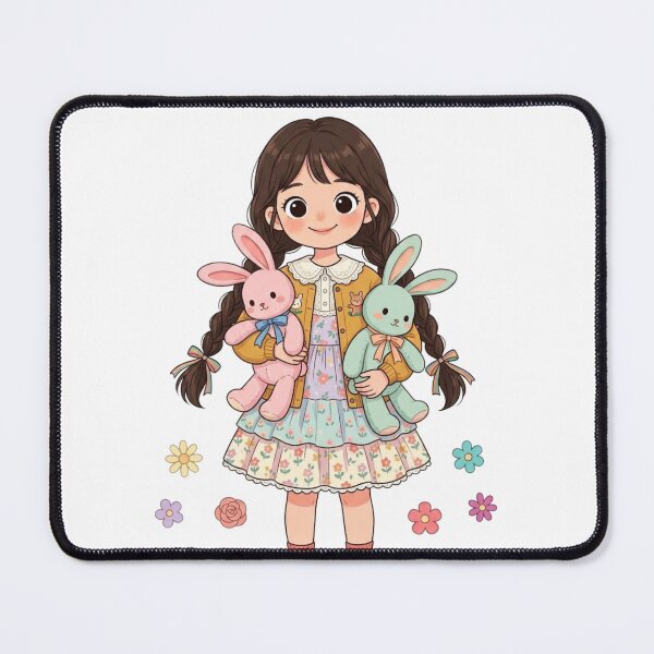Item preview, The girl and the rabbit doll designed and sold by PP&RAINBOW SHOP.